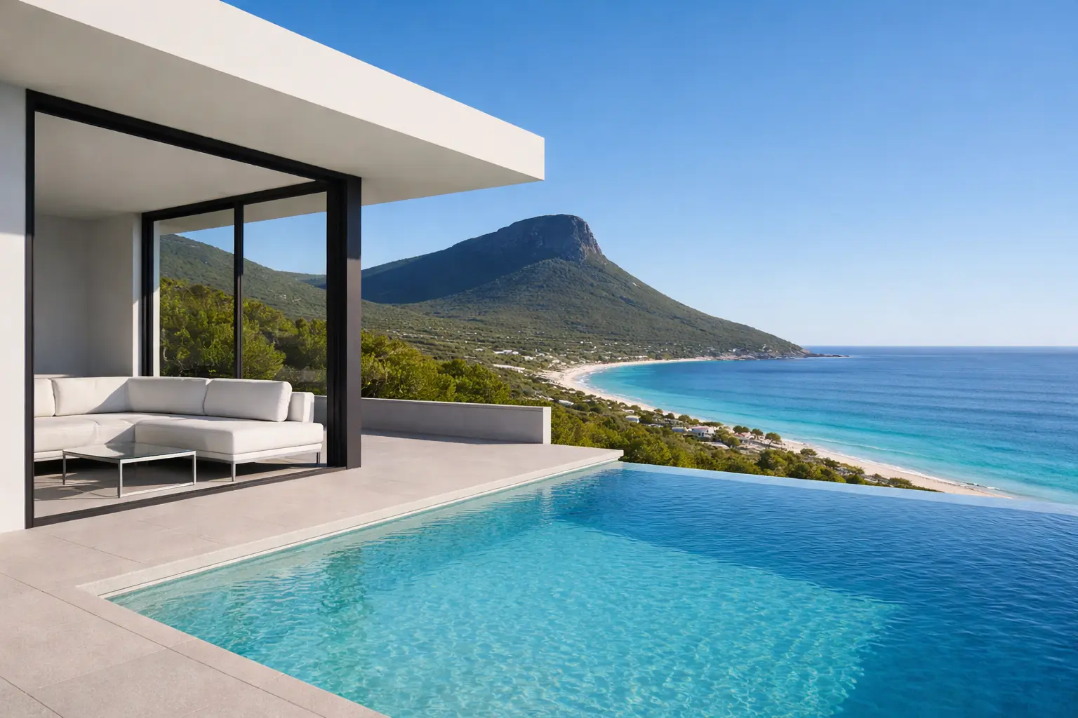 Luxury home and pool in Cape Town